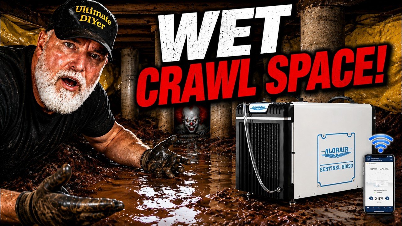 AlorAir crawl space dehumidifier installation project