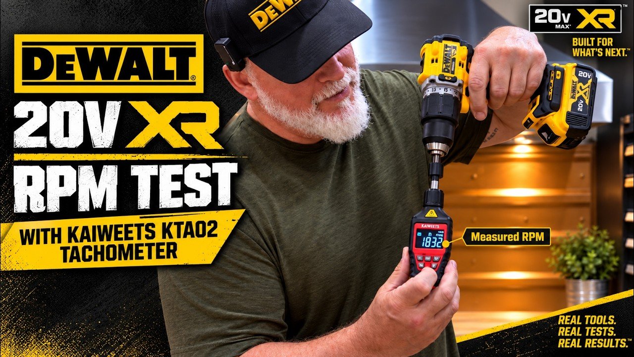 DEWALT 20V MAX XR drill real-world RPM, clutch, and screw-driving test