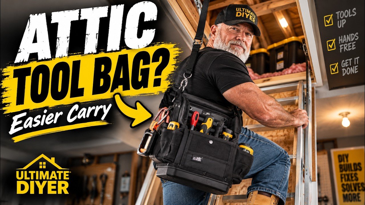 MELOTOUGH compact electrician and HVAC service tool bag for attic and service work