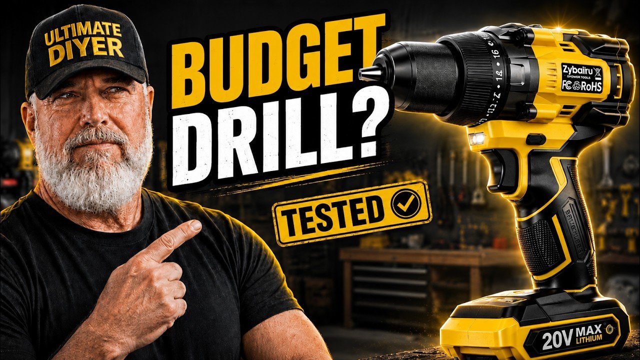 Zybaiiru 20V brushless 1/2-inch cordless hammer drill tested with DEWALT 20V MAX-compatible batteries
